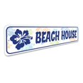 thumbnail image 3 of Beachy Flower Novelty Sign, Metal Wall Decor - 4x18 inches, 3 of 4