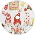 thumbnail image 1 of FMSHPON Funny Christmas Gnomes Xmas Christmas Tree Skirt Stand Mat for Holiday Party Decoration Indoor Outdoor 36 inches, 1 of 6