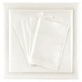 thumbnail image 1 of Ensemble de Draps en Satin Polyester Contemporain 6 Pcs Ivoire, 1 of 8