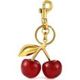 thumbnail image 1 of UTAH-Cherry Bag Charm, Cherry Keychain Accessory Purse Charm, 1 of 4