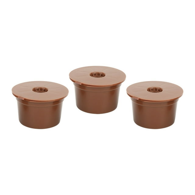 Capsules Réutilisables, 3 Pcs Filtre à Café Réutilisable Rechargeable Remplacement de Capsule de Café pour Caffitaly