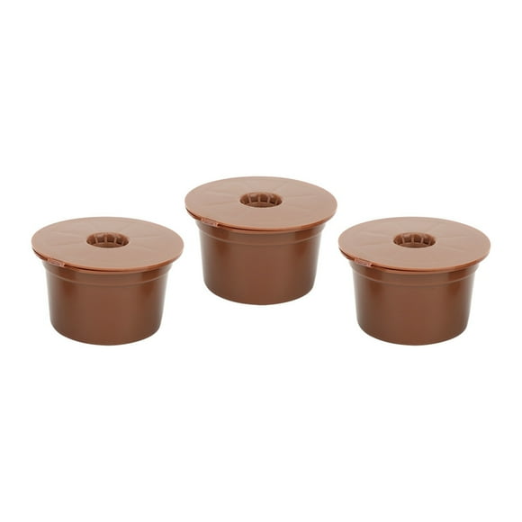 Tasses à capsules réutilisables, 3pcs filtre à café réutilisable rechargeable filtre à capsules de café de remplacement adapté pour le café Caffitaly