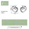 thumbnail image 2 of Pendientes de unicornio Yashi en plata de ley 925 pequeños multicolor FIE815 A, 2 of 5