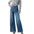 thumbnail image 3 of Tittly Sweatpants Women Lounge Pants Women Women Sweatpant Jeans Sweatpants That Look Like Jeans High Waisted Stretchy Pull On Wide Leg Denim Pants With Pocket Baggy Pants Jeans for Women Sky Blue XXL, 3 of 4