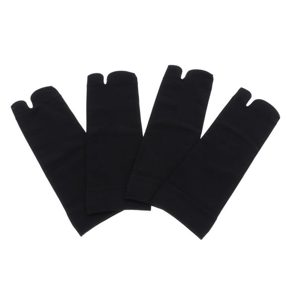 Tabi Socks Womens Non - slip Invisible Flats Black