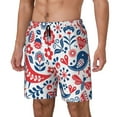 thumbnail image 2 of Fotbe Birds Flowers Men’s Swim Trunks Quick Dry Swim Shorts Board Shorts with Mesh Lining-XX-Large, 2 of 9