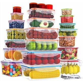 WANYISHUN 4-Pack Glass Meal Prep Containers With Lids - 24oz Round Soup Bowls, Leakproof, Airtight, Microwave & Dishwasher Safe