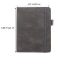 thumbnail image 3 of Grey A6 Pocket Address Book – Small Personal Organizer Notebook for Phone Numbers, Contacts & Records, Portable Mini Notepad, 3 of 7