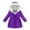 Dark Purple, variant on Girls Fleece-Lined Parka Coats Zip up Hooded Winter Puffer Jackets Teen Kids Quilted Warm Windproof down Outwear