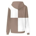 thumbnail image 4 of Timegard Plus Size Tops for Women Sweatshirt Hoodies Color Block Fall Casual Loose Pullover with Pockets, 4 of 5