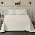 thumbnail image 6 of Aireolux 500 Thread Count TENCEL Lyocell Bedsheet Set – 4-Piece, Ultra-Soft & Silky, Temperature-Regulating-Full Ivory, 6 of 9