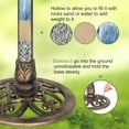 thumbnail image 5 of Zimtown Bird Bath Birdbath/Feeder with  Solar Fountain Outdoor Patio Garden Backyard, Brown, 5 of 9