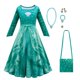thumbnail image 1 of Frozen Anna Encanto Disfraces para niñas Isabella Fiesta de cumpleaños de Halloween Prom Cosplay Rapunzel Snow White Merida Princess Dress7-8T (Etiqueta 140) Gao Jinjia LED, 1 of 2