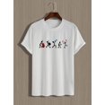 thumbnail image 2 of Camisetas de manga corta con estampado de reproductor de música para hombre, cómodas, informales, con cuello redondo elástico, para adultos, hombres, mujeres, adolescentes y jóvenes., 2 of 6