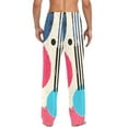 thumbnail image 4 of Abstract colorful circle design(2) Men's Pajama Pants Ultra Bottoms Sleepwear Bottom Pants with Pocket Drawstring, 4 of 5
