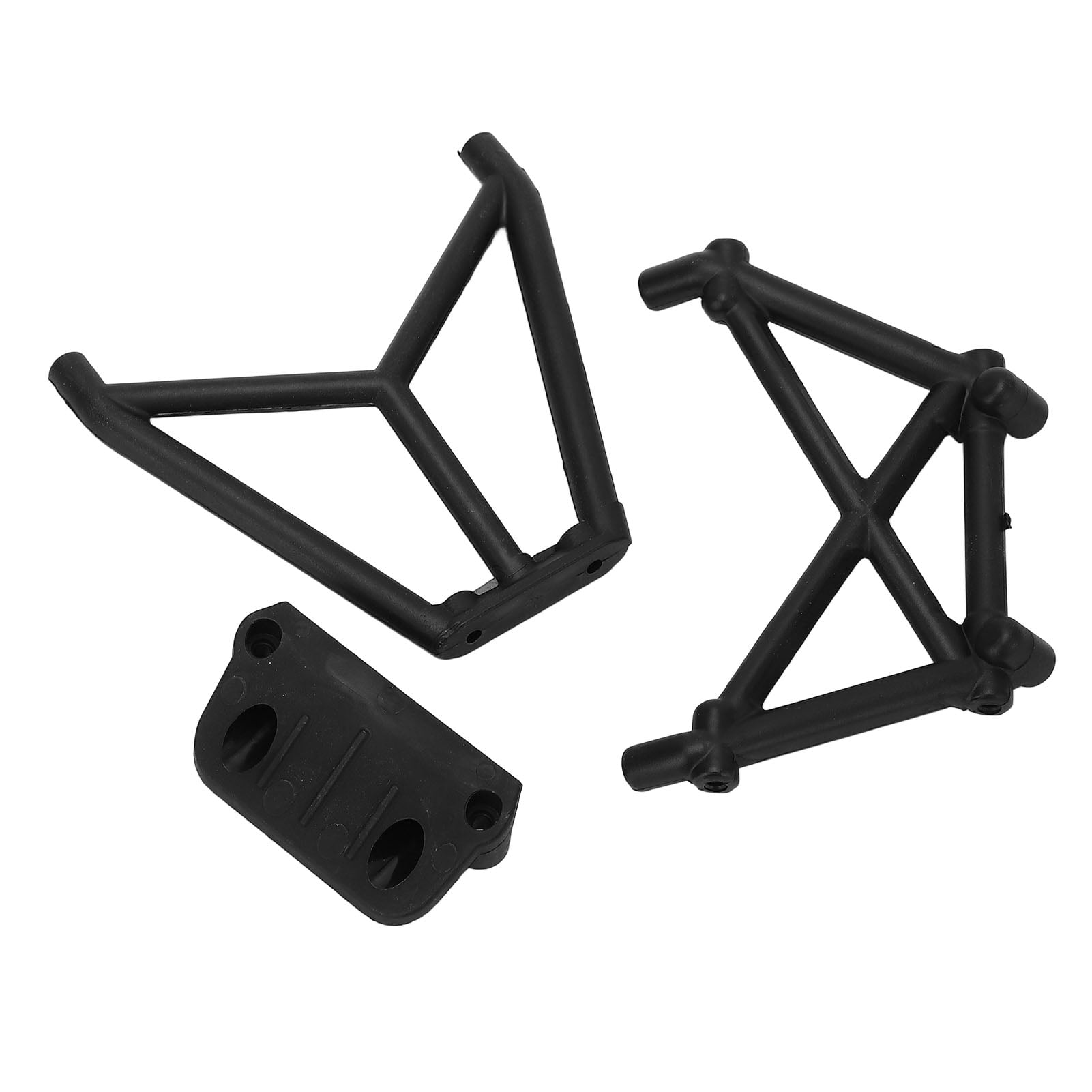 RC Rear Bumper Mount Bracket, High Wear Resistance Plastic Black Perfect Fit Replacement RC