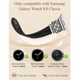 thumbnail image 4 of Wearlizer Celtic Knot Leather Band Compatible with Samsung Galaxy Watch 8 40mm 44mm & Watch 8 Classic 46mm, Slim Dressy Leather Strap for Women with Designer Interlock Buckle, 4 of 6