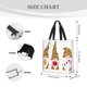 thumbnail image 3 of Fotbe Christmas Gnomes In Leopard Bolsa Tote con Estampado para Mujer, Bolsos con Cremallera, Bolsa de Hombro Casual de Gran Capacidad con Bolsillos Internos, 3 of 7