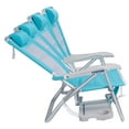thumbnail image 3 of GCI Outdoor Big Surf with Slide Table Lightweight Low Profile Reclining Beach Chair, Seafoam, 3 of 10