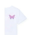 thumbnail image 2 of Wonder Nation Girls Butterfly Graphic Tee with Short Sleeves, Sizes 4-18, 2 of 3