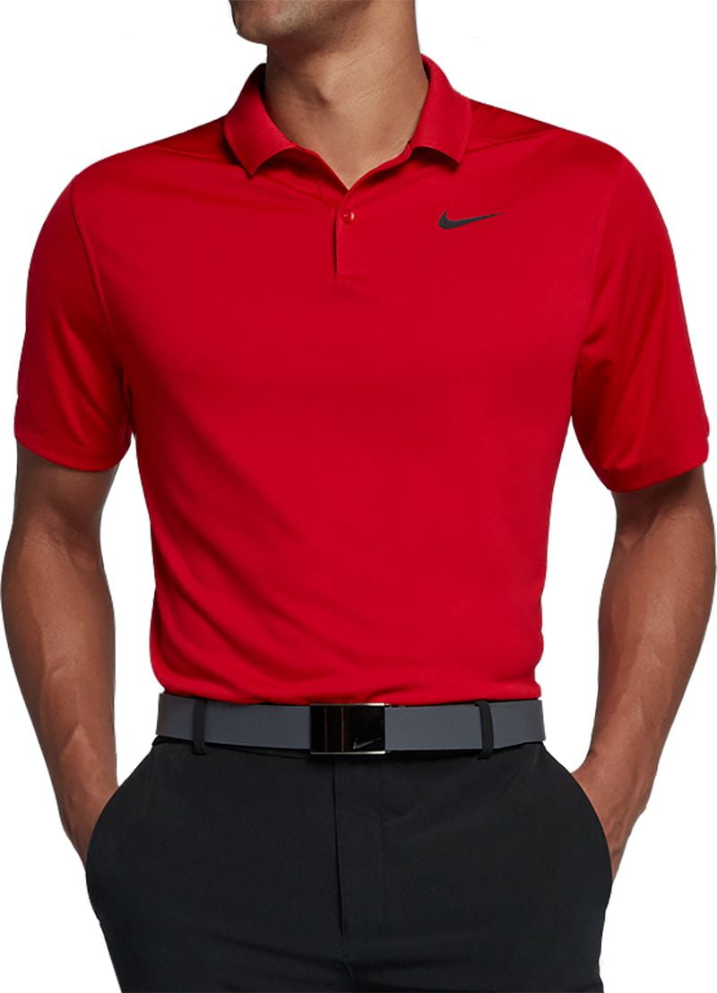 nike men's solid dry victory golf polo