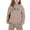 Khaki, variant on lnmuld Two Piece Outfits Girls Letter Print Hooded Sweatshirt Outfit Set Stylish Everyday Wear Comfortable Casual Kids Apparel Solid Color Size:7-8 Years