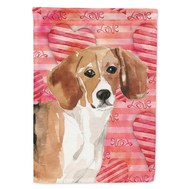 Beagle Love Garden Flag Com Beagle Love Garden Flag Com, Beagle Garden Flag