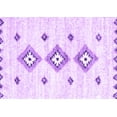 thumbnail image 1 of Ahgly Company Indoor Rectangle Solid Purple Modern Area Rugs, 3' x 5', 1 of 4