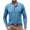 Blue, variant on Baqcunre Mens T Shirt Men'S Fashion Spring And Autumn Casual Long Sleeve Button Solid Color Long Sleeve T Shirt Top Sweatshirt Tops For Men Red XL