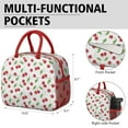 thumbnail image 6 of Lunch Bag Lunch Box for Women Reusable Insulated Lunch Bags,Water-Resistant Cherry Pattern Cooler Lunch Tote Bag, Large Capacity for Work Travel Picnic, 6 of 6