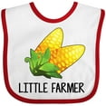 thumbnail image 3 of Inktastic Little Farmer with Corn Boys or Girls Baby Bib, 3 of 4