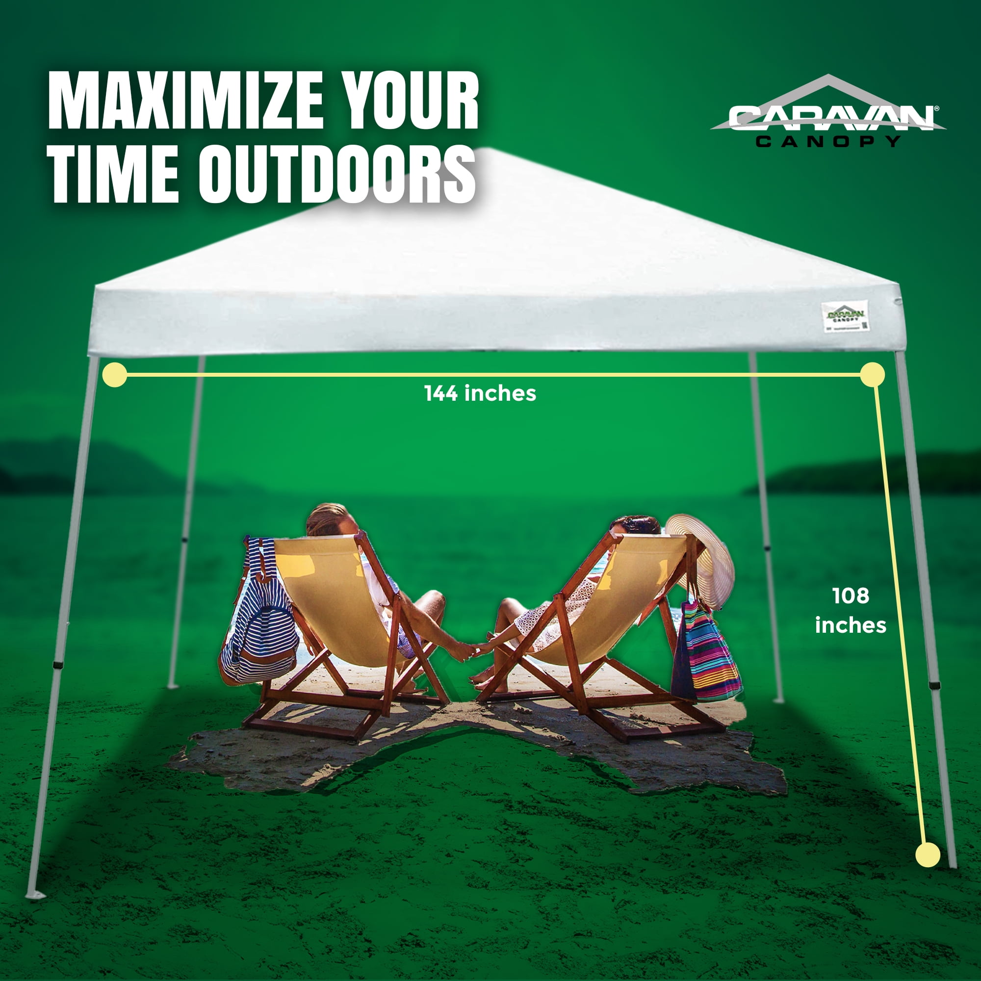 Canopy Caravan CANOPY 0 x White 屋外 タープテント 大型 3m×3m 
