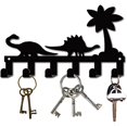 thumbnail image 1 of CHOK Hook Hanger Wall Key Holder Metal Decorative Mounted Coat Hanger with Key Shape Design Organizer Rack with 6 Hooks for Wall Bathroom Kitchen Entryway, 1 of 8