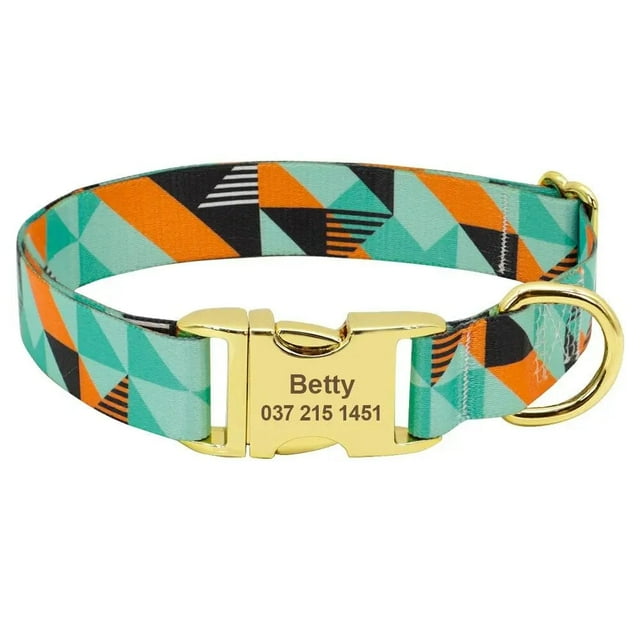 Custom Pet Collar w/ Patterns - Engrave Your Pet's ID