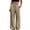 Gold, variant on Metallic Pants Women 2026 Trendy Elastic High Waist Drawstring Wide Straight Leg Sparkly Velvet Pants with Pockets