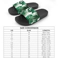 thumbnail image 2 of GZHJMY Stylish Slides for Women Men, Tropical Style Palm Leaves Soft Flexible Slip-on Sandals Slippers, 2 of 7