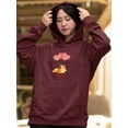thumbnail image 2 of Happy Corgi W Heart Balloons Hoodie Women -Image by Shutterstock, Female Large, 2 of 4