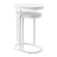 thumbnail image 1 of SEI Meubles Vicanno Terrazzo Tables d'Extérieur en Blanc, 1 of 3