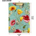 thumbnail image 2 of FMSHPON Yellow Corn Poppy Red Flower Clipboard Hardboard Wood Nursing Clip Board and Pull for Standard A4 Letter 13x9 inches, 2 of 7