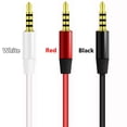 thumbnail image 2 of 1.2m Stereo Male to Male Volume Control Headphone 3.5mm Jack with Mic Audio Cable Aux Cord BLACK, 2 of 8