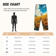 thumbnail image 3 of KLL Womens Clear Sky Sunflower Print Pajama Pants Soft Pajama Bottoms for Women Cozy Lounge Pants, 3 of 5