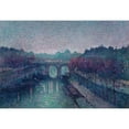 thumbnail image 3 of Maximilien Luce 14x11 Black Modern Framed Museum Art Print Titled - Le Pont-Neuf, La Seine, Petit Bras (1900), 3 of 5