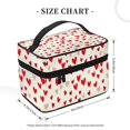 thumbnail image 2 of Handbag Travel Bag Cosmetic Bag 9×6.3×6.7in Multi-Function Bag Large Capacity For Camping Travel Family Travel Red Heart Symbol, 2 of 6