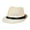 Cream White, variant on Men Straw Fedora Hat Cowboy Race Day Panama Hat Plaid Sun Protection Jazz Hats Summer Beach Short Brimmed Mesh Hats for Traveling Fishing