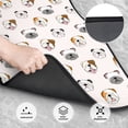 thumbnail image 3 of Sikiie Bulldog Face Car Foot Mat Set of 4 Pieces Basics Universal Fit Rubber Carpet Floor Mats For Car SUV Van & Truck, 26.8"L x 17.3"W (Front), 13"L x 17.3"W(Rear), 3 of 6