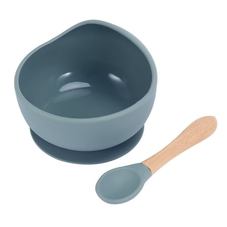 

Silicone Baby Feeding Bowl Tableware Waterproof Suction Bowl with Spoon Children Dishes Baby Stuff -3
