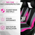 thumbnail image 6 of chalian -47 Pcs Car Seat Cover Full Set Car Accessories for Front Rear Seat Fluffy Steering Wheel Cover Belt Automotive Floor Mats Air Conditioner Decoration Strip(Rose Red), 6 of 13