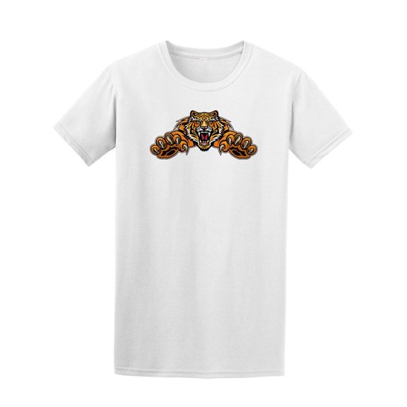 Tiger Attacking Tee. Men's -Image by Shutterstock