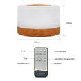 thumbnail image 4 of 500ml U-ltrasonic Acoustic Air Humidifier Aroma Diffuser Mist Maker BT Connected Connection Music Player with Controller 7 Colorful Lights Changing 3 Levels T-imer T-ime Setting Double S-pra, 4 of 7