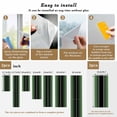 thumbnail image 6 of Green Black Ombre Window Privacy Film, Modern Gradient Abstract Art Static Cling UV Sun Blocking Heat Control Window Tint Day and Night, Non-Adhesive One Way Windows Privacy Cover 17.7''x78.7'', 6 of 7
